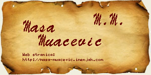 Maša Muačević vizit kartica